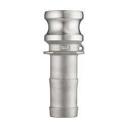 Камлок нержавеющий тип E, ниппель с хвостовиком 2", AISI304, TL200ESS TITAN LOCK