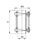 Диоптр трубный типа сварка-сварка, нержавеющий, DN65, TL065PDWD TITAN LOCK