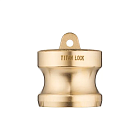 Камлок латунный тип DР, заглушка для розетки 1/2", TL50DPBR TITAN LOCK