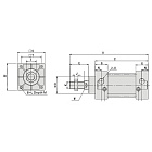 Пневмоцилиндр серии SC, 160X400, TLP-PC160X400SC TITAN LOCK