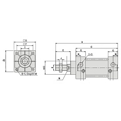 Пневмоцилиндр серии SC, 160X400, TLP-PC160X400SC TITAN LOCK