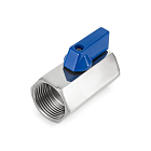 Шаровый кран мини ВР-ВР, резьба BSP 1", нерж. сталь, TL1MBV-FF TITAN LOCK