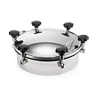 Люк круглый под давление нержавеющий DN400, пласт.ручки, TLTK400SHP TITAN LOCK