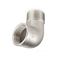 Отвод 90° нержавеющий (уголок) НР/ВР, 1 1/2" AISI304 TL150ELMF TITAN LOCK