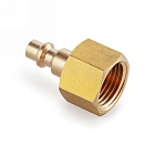 БРС серия D, ISO 6150 B, ниппель, внутр.резьба, латунь, 1/2in TL4DM-B TITAN LOCK