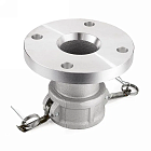 Камлок нержавеющий тип FC, розетка с фланцем 6", AISI316, TL600FCSS TITAN LOCK