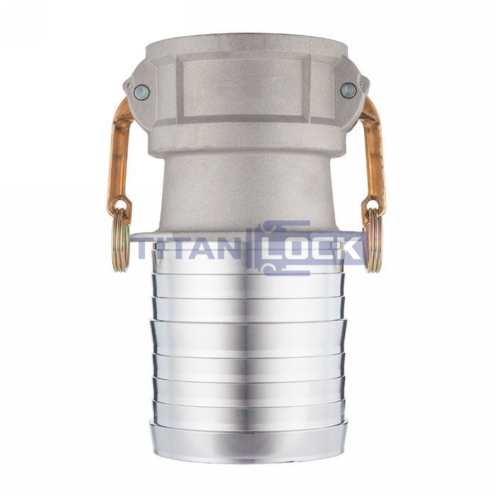 Камлок алюминиевый тип C, 3", розетка с хвостовиком под рукав 4", TL3040CAL TITAN LOCK