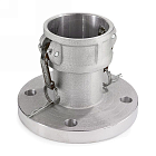 Камлок нержавеющий тип FC, розетка с фланцем 4", AISI316, TL400FCSS TITAN LOCK