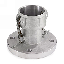 Камлок нержавеющий тип FC, розетка с фланцем 4", AISI316, TL400FCSS TITAN LOCK