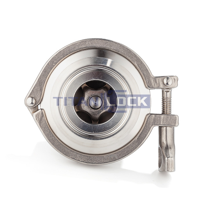 Обратный клапан нержавеющий (AISI304) DN40, типа clamp-clamp TLCV040CLS TITAN LOCK