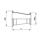 Переходник концентрический Clamp, DN 50 x DN 40, нерж. сталь 316, TLCR50-40SS TITAN LOCK