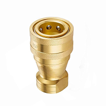 БРС серия B, ISO 7241-B, розетка, латунь, 3/8in TL3BF-B TITAN LOCK