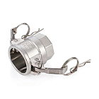 Камлок нержавеющий тип D розетка, внутр. резьба BSP 3/4", AISI316, TL75DSS316 TITAN LOCK