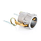 Камлок алюминиевый тип D серия "EcoLine" розетка, внутр. резьба BSP 2 1/2", TL250DAL-EL TITAN LOCK