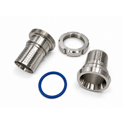 Молочная муфта под рукав, DIN 11851, DN20, нерж. 304, упл. Silicon, VK-TL20MCS-SIL TITAN LOCK