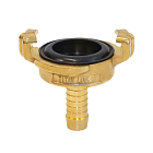 Универсальное соединение для воды NEPTUN (GEKA) с концом под рукав, 3/4" (20мм), латунь, TLNPH3/4-BR TITAN LOCK