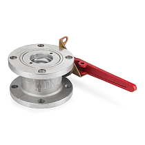 Кран шаровый для бензовоза, круглый фланец, алюм., DN80, TL300BVRF-AL TITAN LOCK