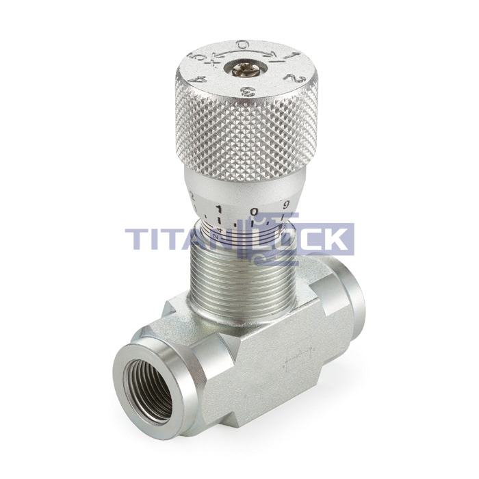 Гидравлический дроссель двунаправленный, 1/4", BP/BP, сталь, TL2WHT1/4FF TITAN LOCK