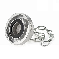 Cоединение типа Storz, заглушка с крепежной цепью, KA=52, алюминий TLSTORZ52 TITAN LOCK