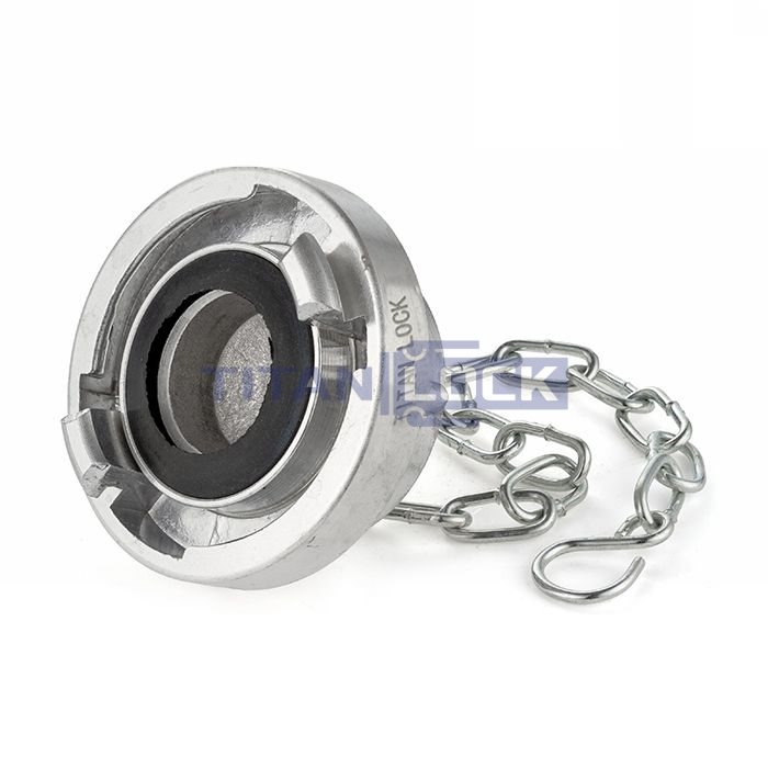Cоединение типа Storz, заглушка с крепежной цепью, KA=52, алюминий TLSTORZ52 TITAN LOCK