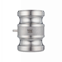 Камлок нержавеющий тип AA (переходник ниппель 6" х ниппель 6"), AISI316, TL600AASS TITAN LOCK