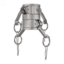 Камлок нержавеющий тип DD (переходник розетка 3" х розетка 3"), AISI316, TL300DDSS TITAN LOCK