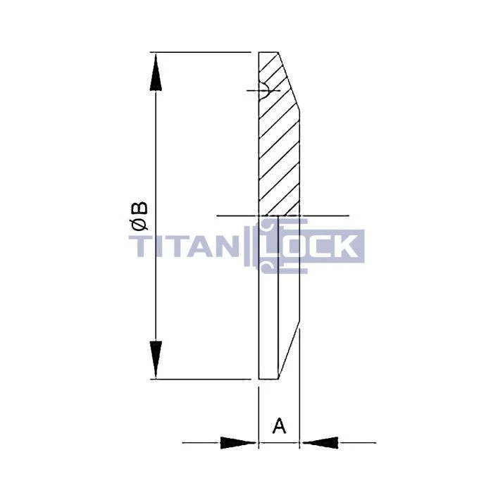 4Заглушка Clamp DN80 нерж. 316, DIN TL80PCL TITAN LOCK