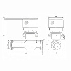Гидравлический дроссель однонаправленный, 3/4", BP/BP, сталь, TL1WHT3/4FF TITAN LOCK