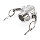 Камлок нержавеющий тип B розетка, наруж. резьба BSP 2 1/2", AISI304, TL250BSS TITAN LOCK