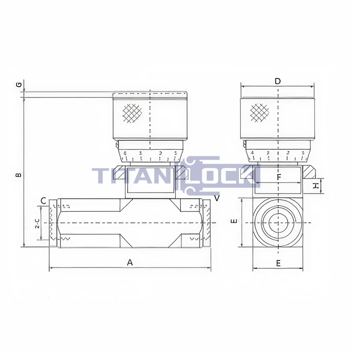 Гидравлический дроссель однонаправленный, 3/4", BP/BP, сталь, TL1WHT3/4FF TITAN LOCK