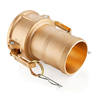 Камлок латунный тип С, розетка с хвостовиком 3", TL300CBR TITAN LOCK