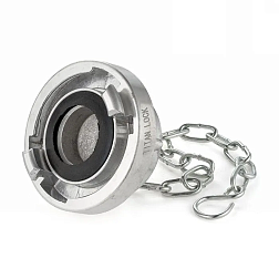 Cоединение типа Storz, заглушка с крепежной цепью, KA=133, алюминий TLSTORZ133 TITAN LOCK