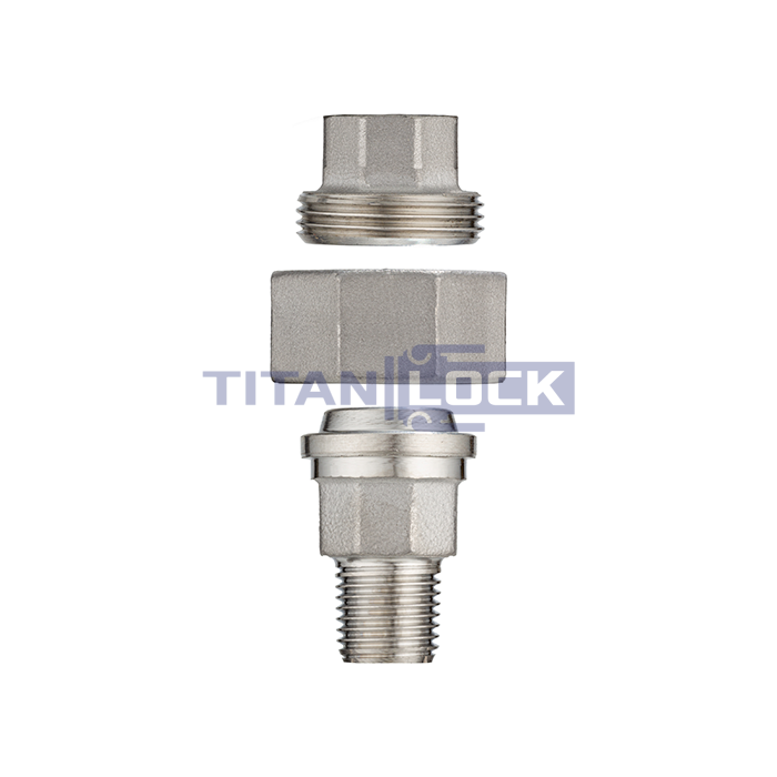 Американка конусная нержавеющая (AISI304) 1", ВР/НР TL1UFMC TITAN LOCK