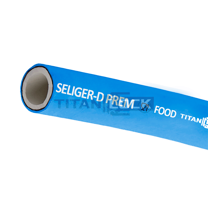 Пищевой рукав напорный «SELIGER-D-PREM», вн. диам. 32 мм, -40C, 10bar, EPDM, TL032SL-D-PR TITAN LOCK