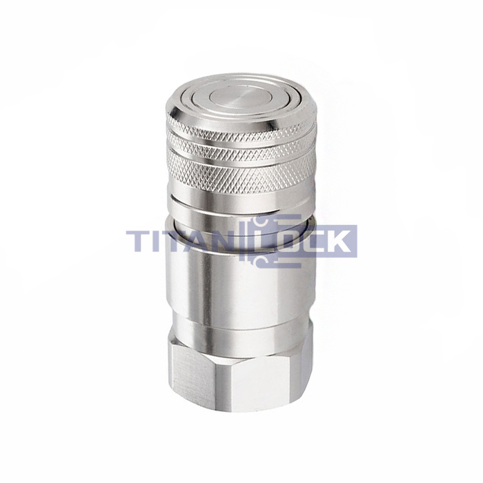 БРС серия C, ISO 16028, розетка, нерж. сталь 304, G1/2", 3/8in TL3CF-S-G1/2 TITAN LOCK