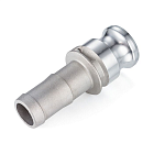 Камлок алюминиевый тип E серия "EcoLine", ниппель с хвостовиком 2 1/2", TL250EAL-EL TITAN LOCK