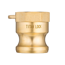 Камлок латунный тип A ниппель, внутр. резьба BSP 1/2", TL50ABR TITAN LOCK