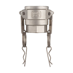 Камлок нержавеющий тип D розетка, внутр. резьба BSP 2", AISI304, TL200DSS TITAN LOCK