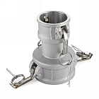 Камлок нержавеющий тип DD (переходник розетка 3" х розетка 4"), AISI316, TL3040DDSS TITAN LOCK