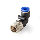 Фитинг цанговый угловой 6 мм, наруж. резьба 1/8", пластик, тип PL, TLP-PL6-01 TITAN LOCK