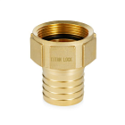 4in, штуцер с внутр. резьбой под рукав, латунь, TLSF100BR TITAN LOCK