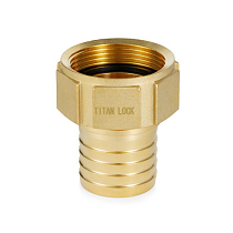 Штуцер с внутр. резьбой под рукав, латунь, 1in TLSF25BR TITAN LOCK
