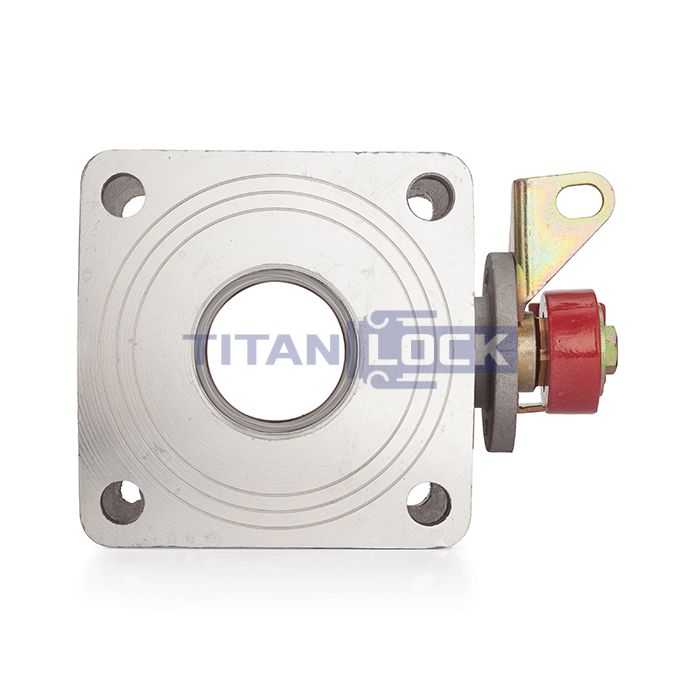 Кран шаровый для бензовоза, квадратный фланец, алюм., DN50, TL200BVSF-AL TITAN LOCK