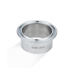 Штуцер CLAMP под приварку DN15 нерж. 316, DIN TL15CLW TITAN LOCK