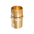 1in, БРС серия W резьбовая, ниппель, латунь, резьба NPT TL8WMN TITAN LOCK