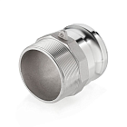 Камлок алюминиевый тип F ниппель, наруж. резьба BSP 4", TL400FAL TITAN LOCK