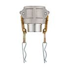 Камлок алюминиевый тип B розетка, наруж. резьба BSP 1 1/4", TL125BAL TITAN LOCK
