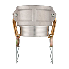 Камлок алюминиевый тип B розетка, наруж. резьба BSP 8", TL800BAL TITAN LOCK