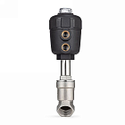 Седельный клапан наклонный, нерж. 304 с пневмоприводом (полипроп.), DN40 TL40CPAVPP TITAN LOCK
