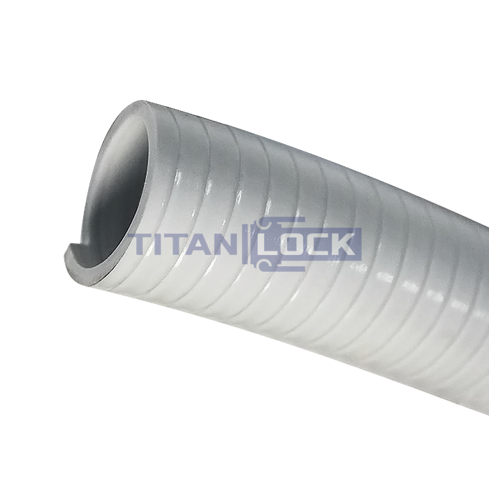 Шланг ПВХ морозостойкий нап-всас. серый BALTIC-G, -30C, д.38 мм, TL038BC-G-PRO TITAN LOCK PRO
